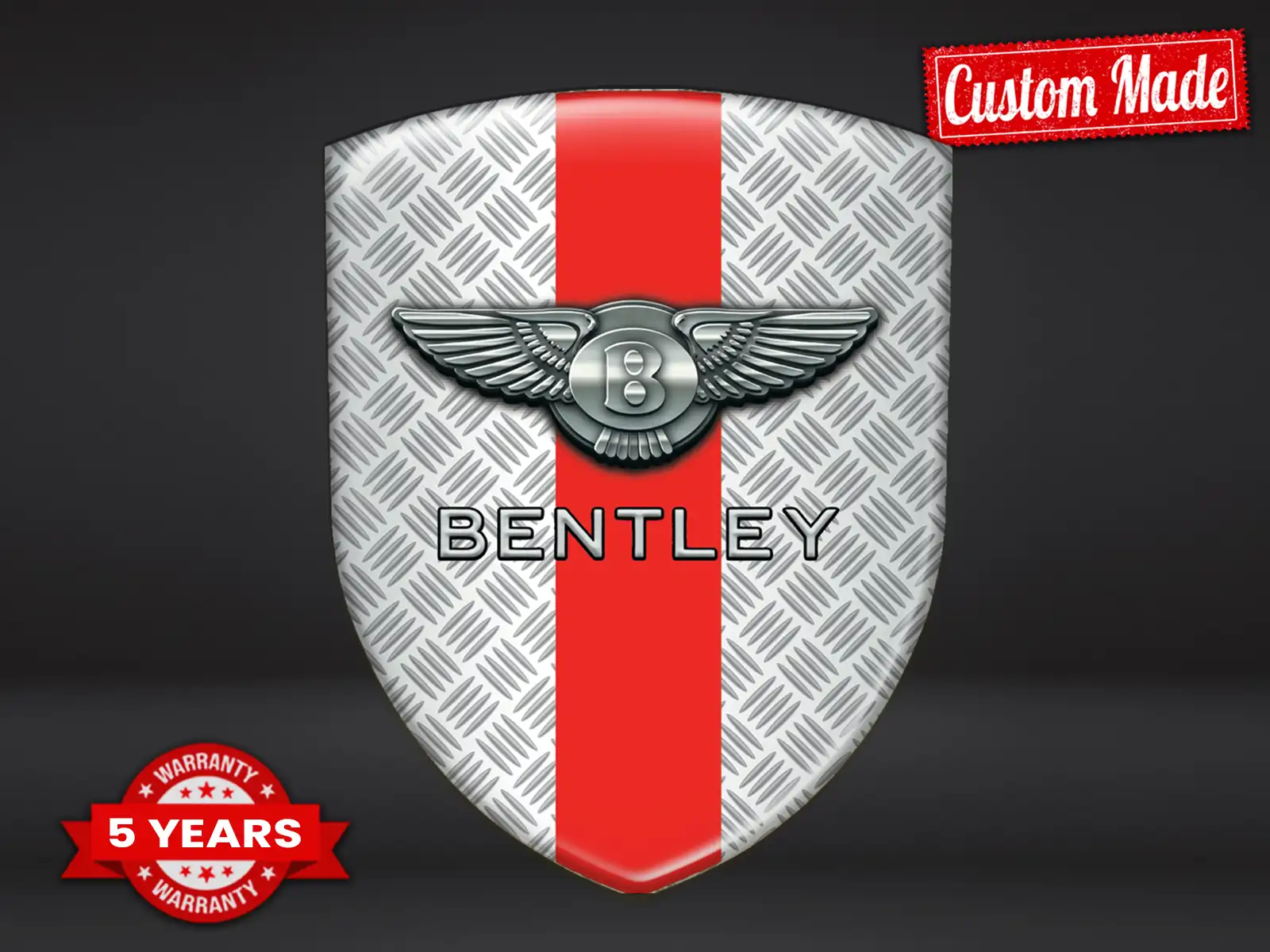 Bentley Étiquette Étanche Étoile Design Personnalisable